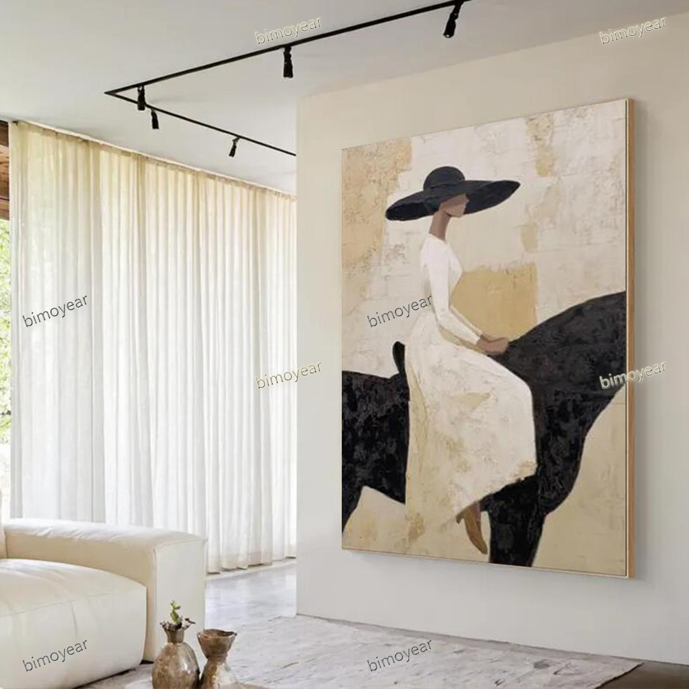 Home Decor Free Images - 100% Handmade Abstract Oil Painting on