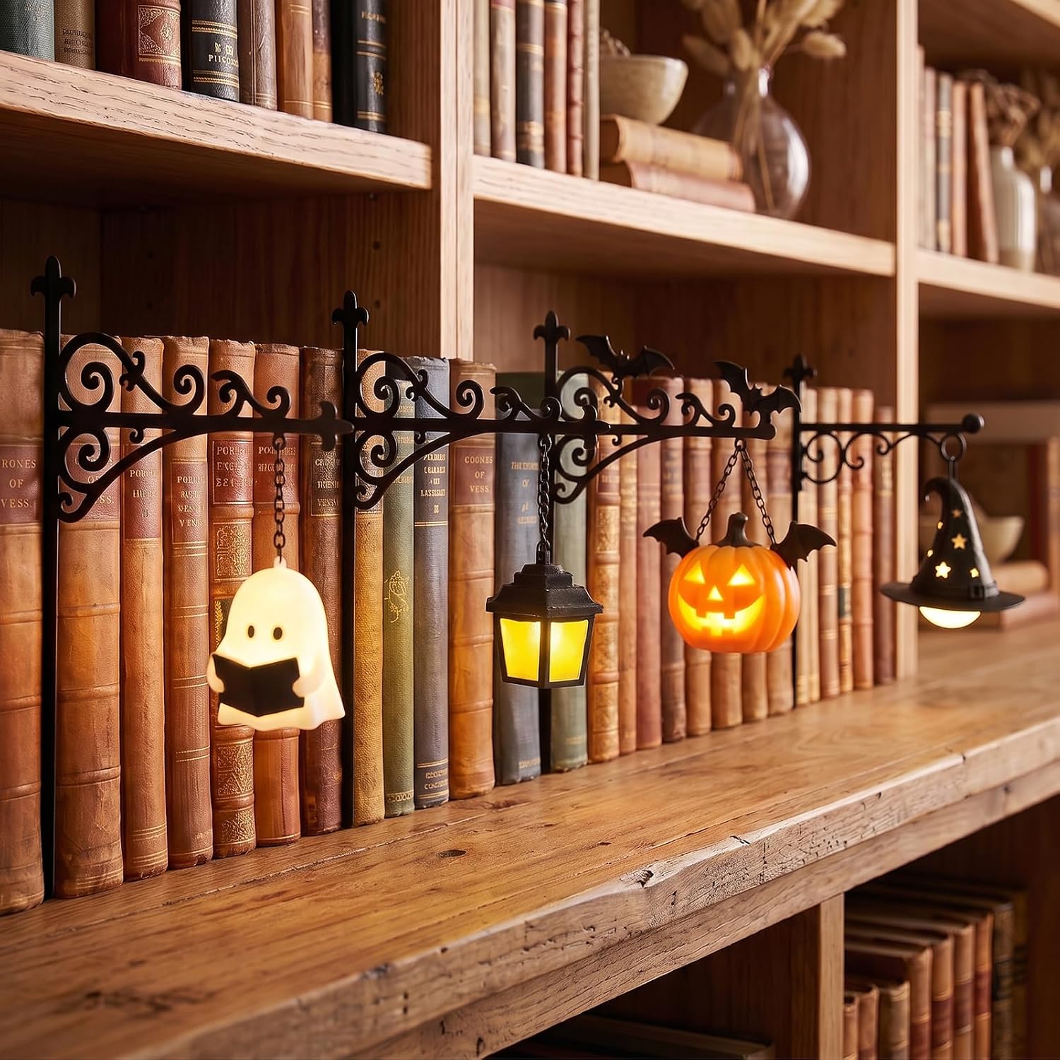 Home Decor Happy - Library Lantern-Decorative Bookshelf Lighting Reading Nook