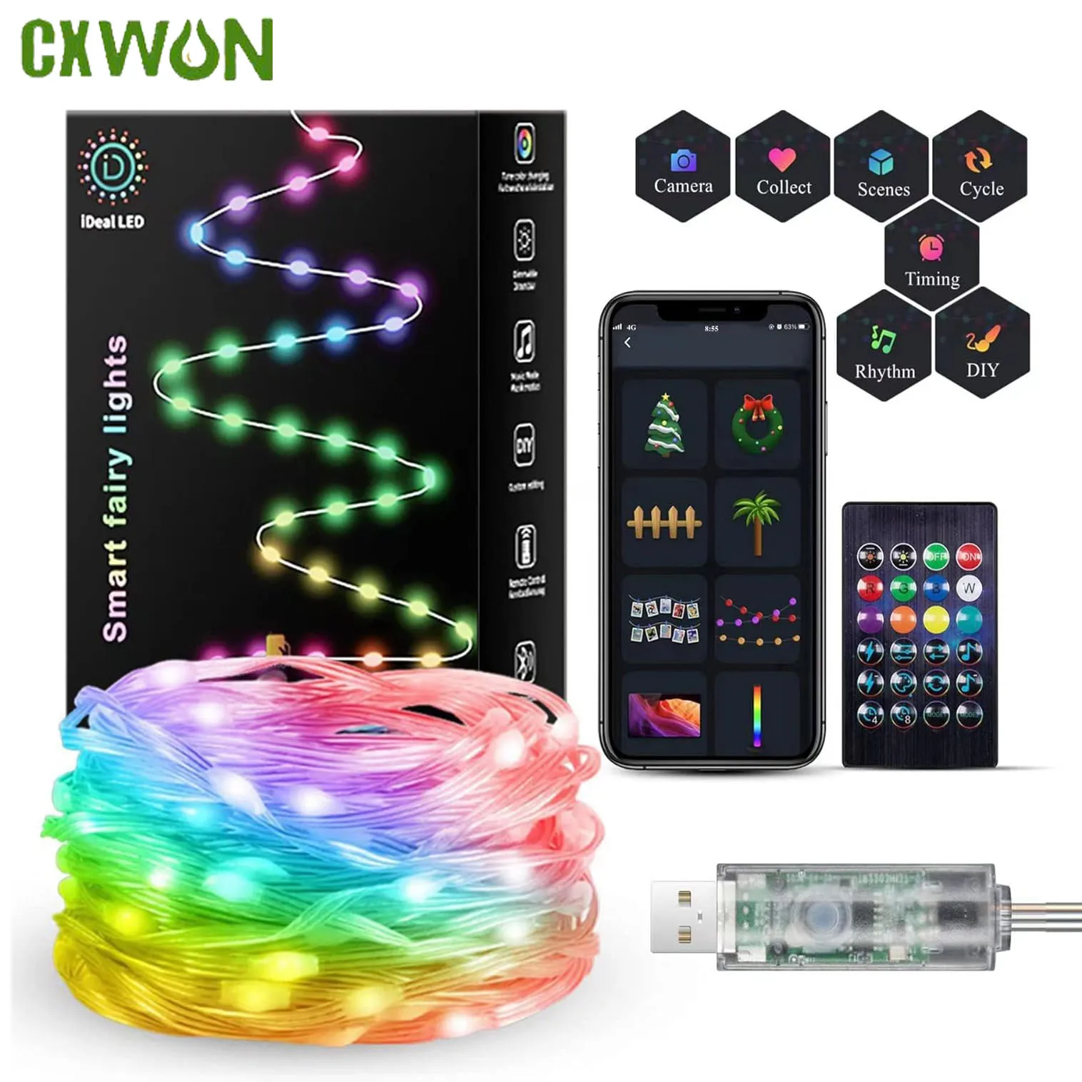 Home Decor App Free - Smart LED String Light Multicolor Bluetooth