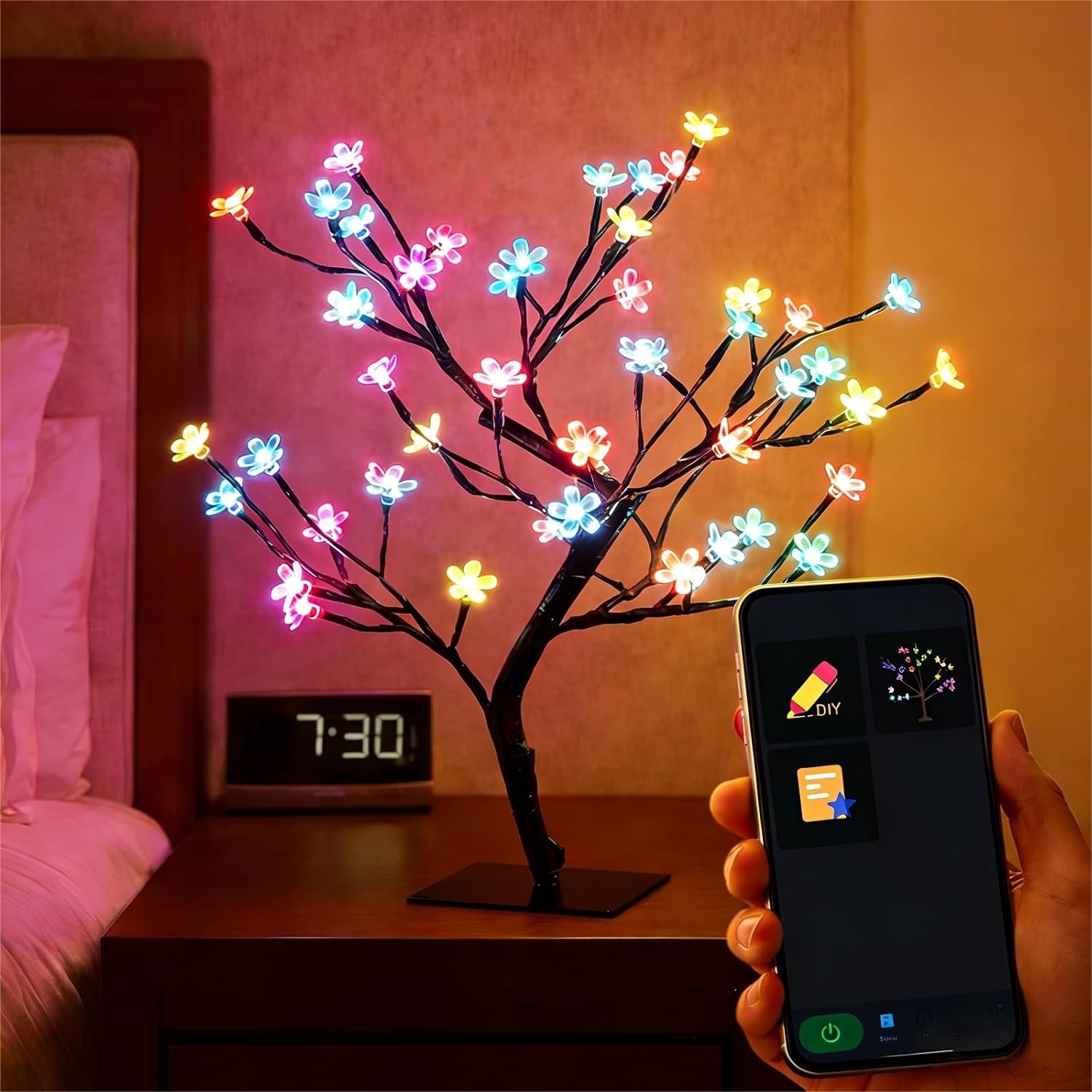 Home Decor App Free - Smart USB Cherry Blossom Tree Lamp