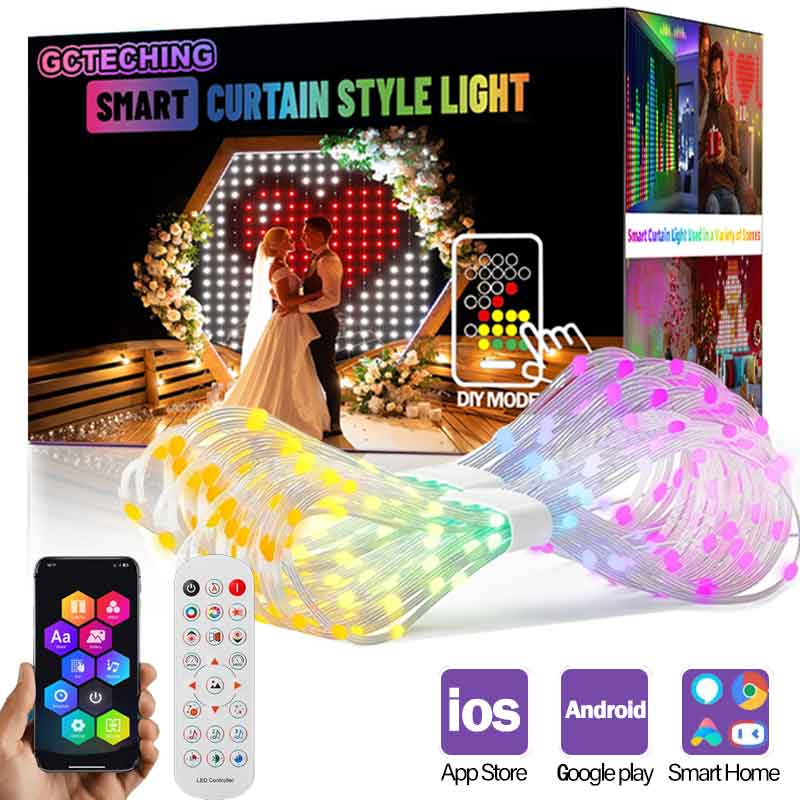 Home Decor App Free - GCTECHING Christmas LED Smart Curtain Lights