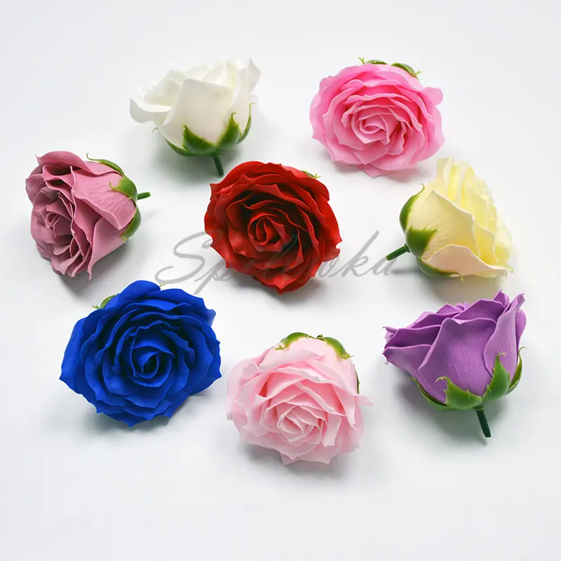 Home Christmas Decor - Spilewka 6-Layer Dia7cm Quality Roses Flowers