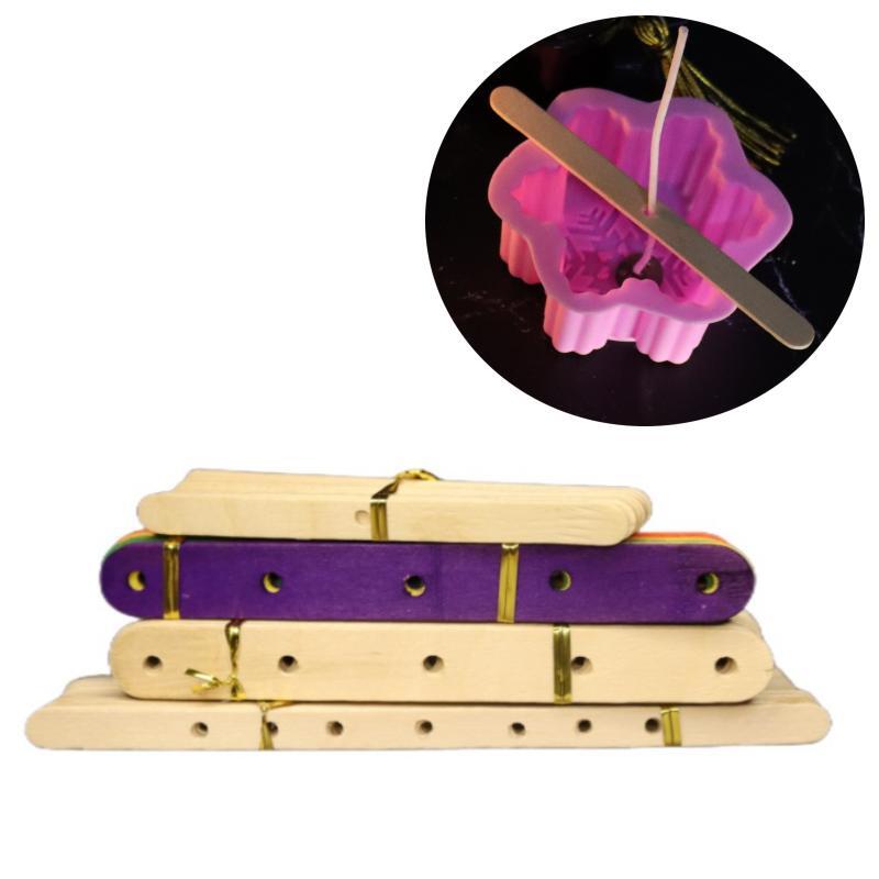 Scented Candle Set - 20pcs Wooden Candle Wick Holders Scented