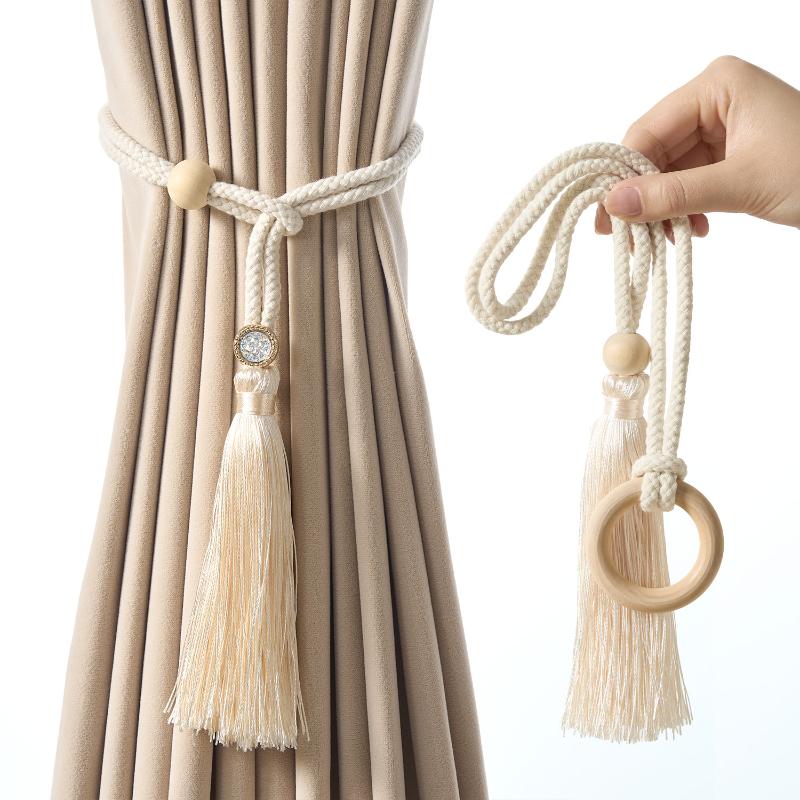 Home Decor Curtain - Curtain Tie Bohemian Chic Adjustable Cotton