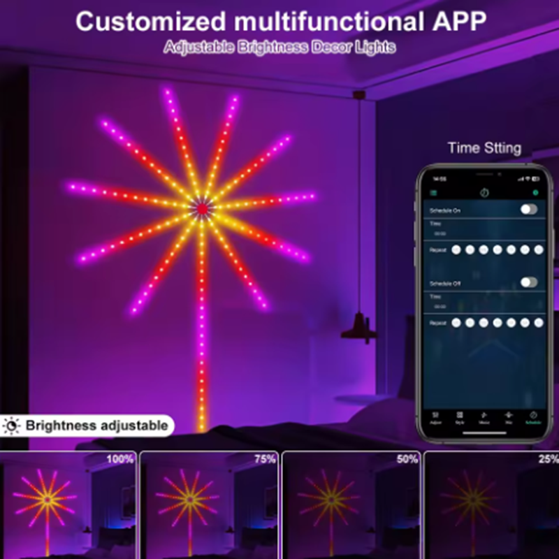 Home Decor App Free - NEW DC5V USB RGBIC Firework Neon