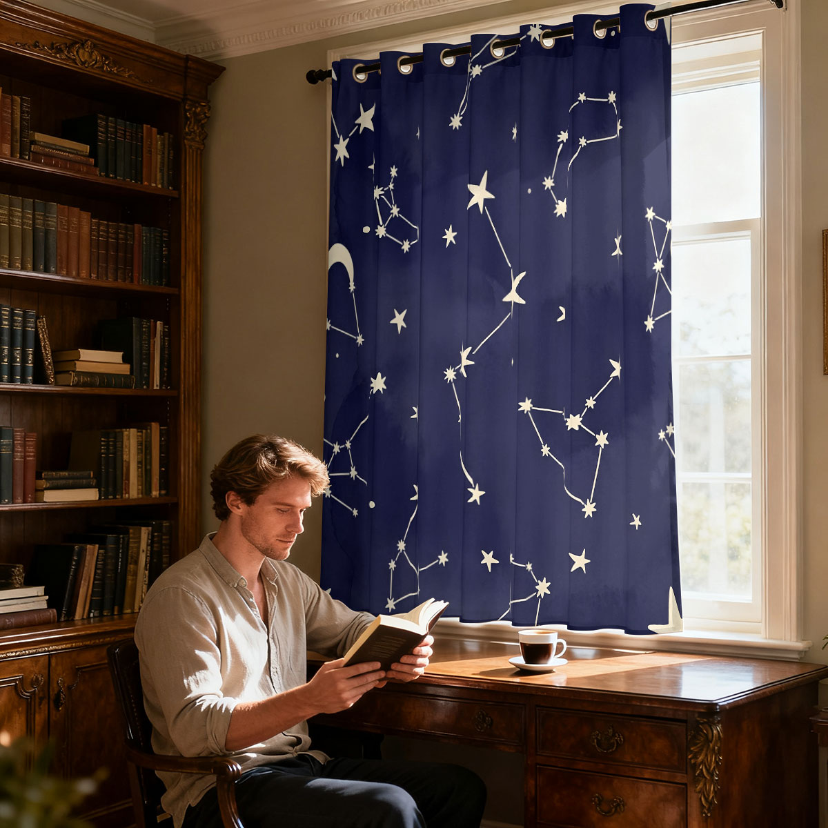 1pc Retro Rose Floral Single L - огляд і ціна Home Decor Curtain