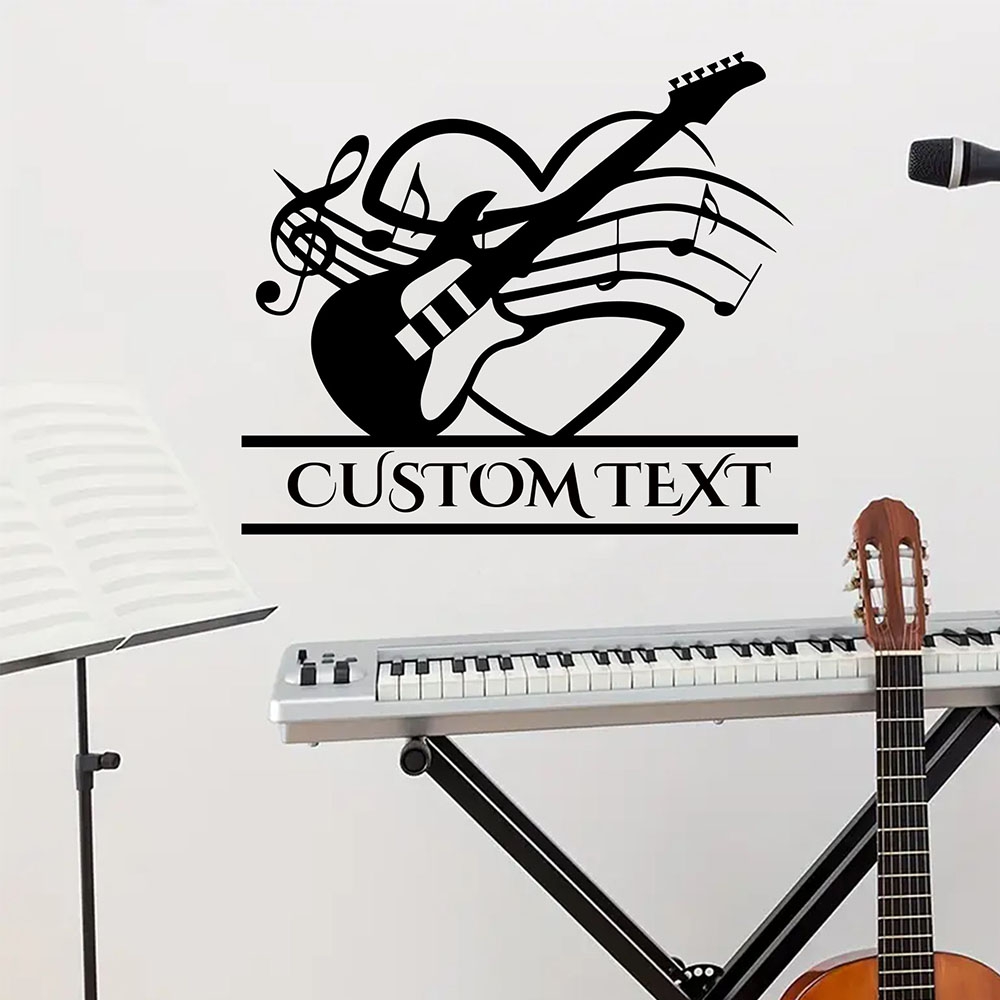 1PC Diy Guitar Custom Text Hom - огляд і ціна Home Decor Sticker