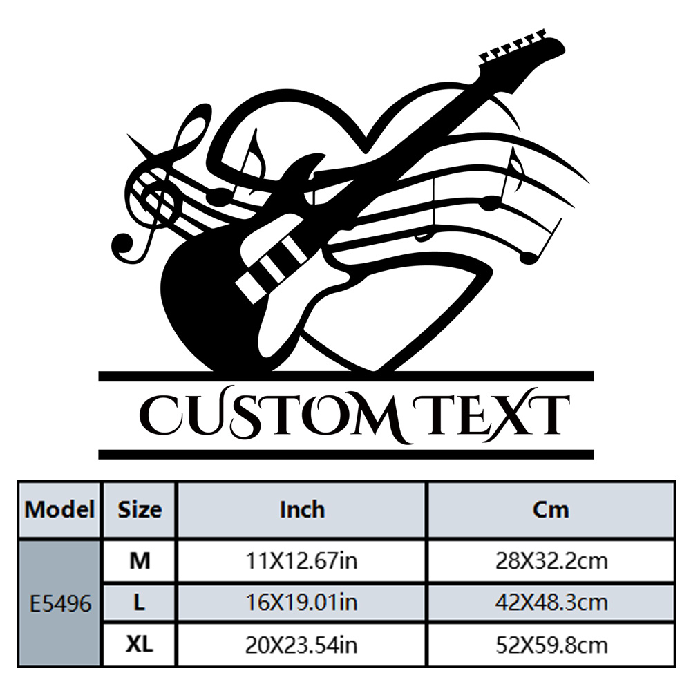 1PC Diy Guitar Custom Text Hom - огляд і ціна Home Decor Sticker