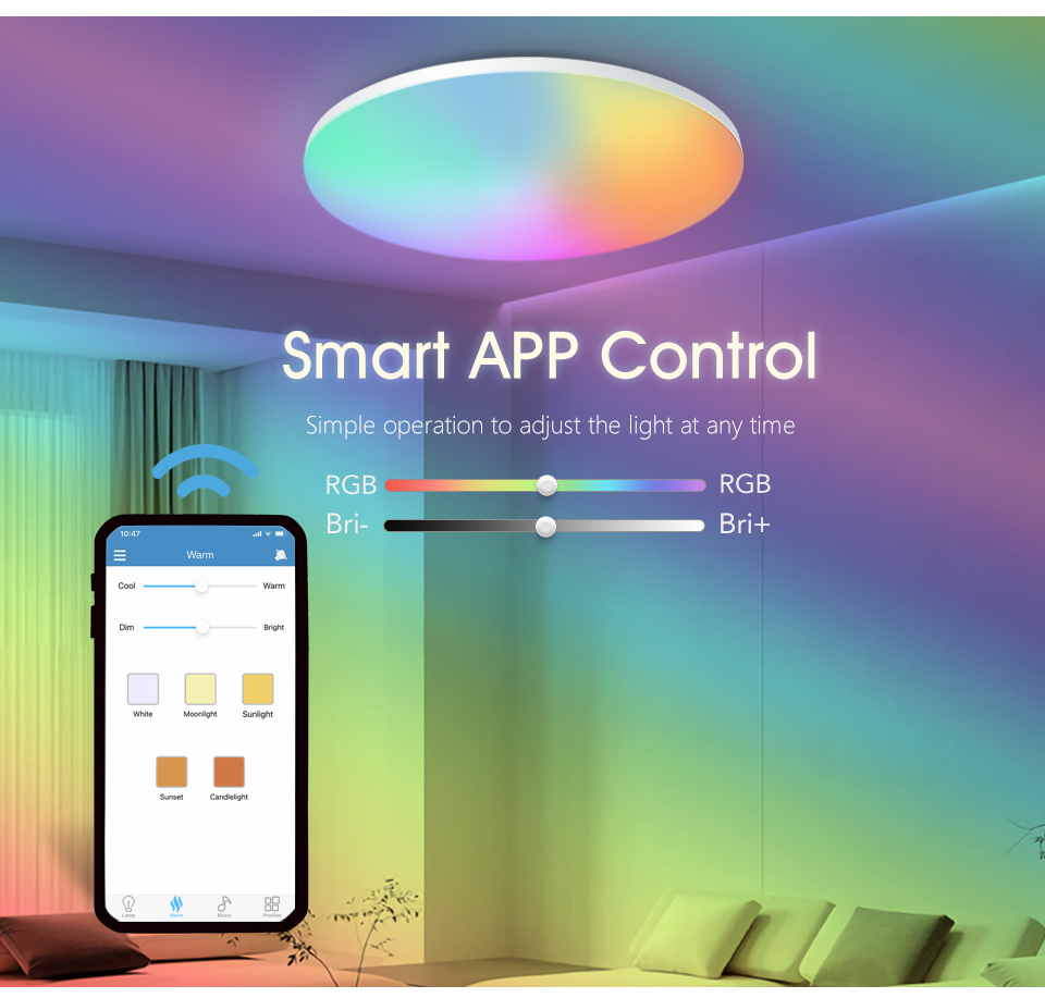 MARPOU Colorful RGB Ceiling La - огляд і ціна Home Decor App Free