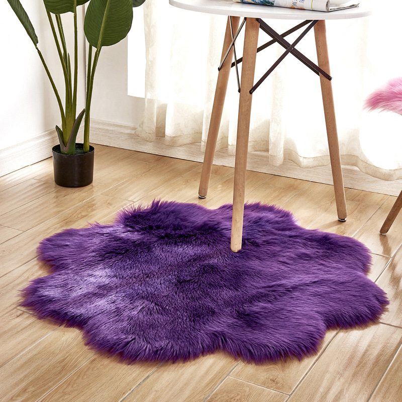 Plum Blossom Shape Soft Faux F - огляд і ціна Cowhide Rug Faux