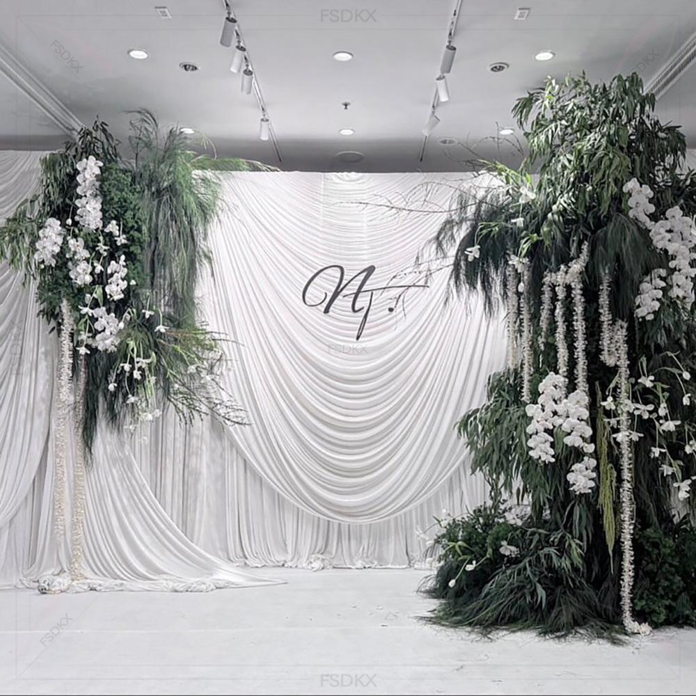 FSDKX Cheap White Ice Silk Clo - огляд і ціна Home Decor Curtain