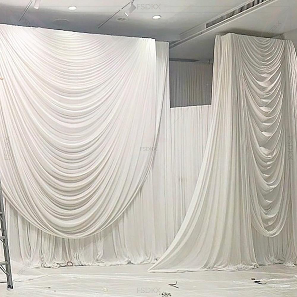 FSDKX Cheap White Ice Silk Clo - огляд і ціна Home Decor Curtain