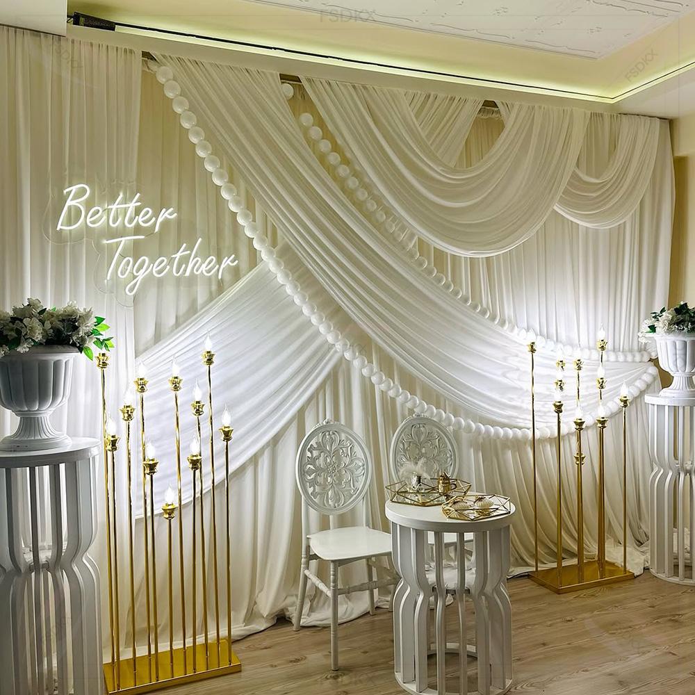 FSDKX Cheap White Ice Silk Clo - огляд і ціна Home Decor Curtain