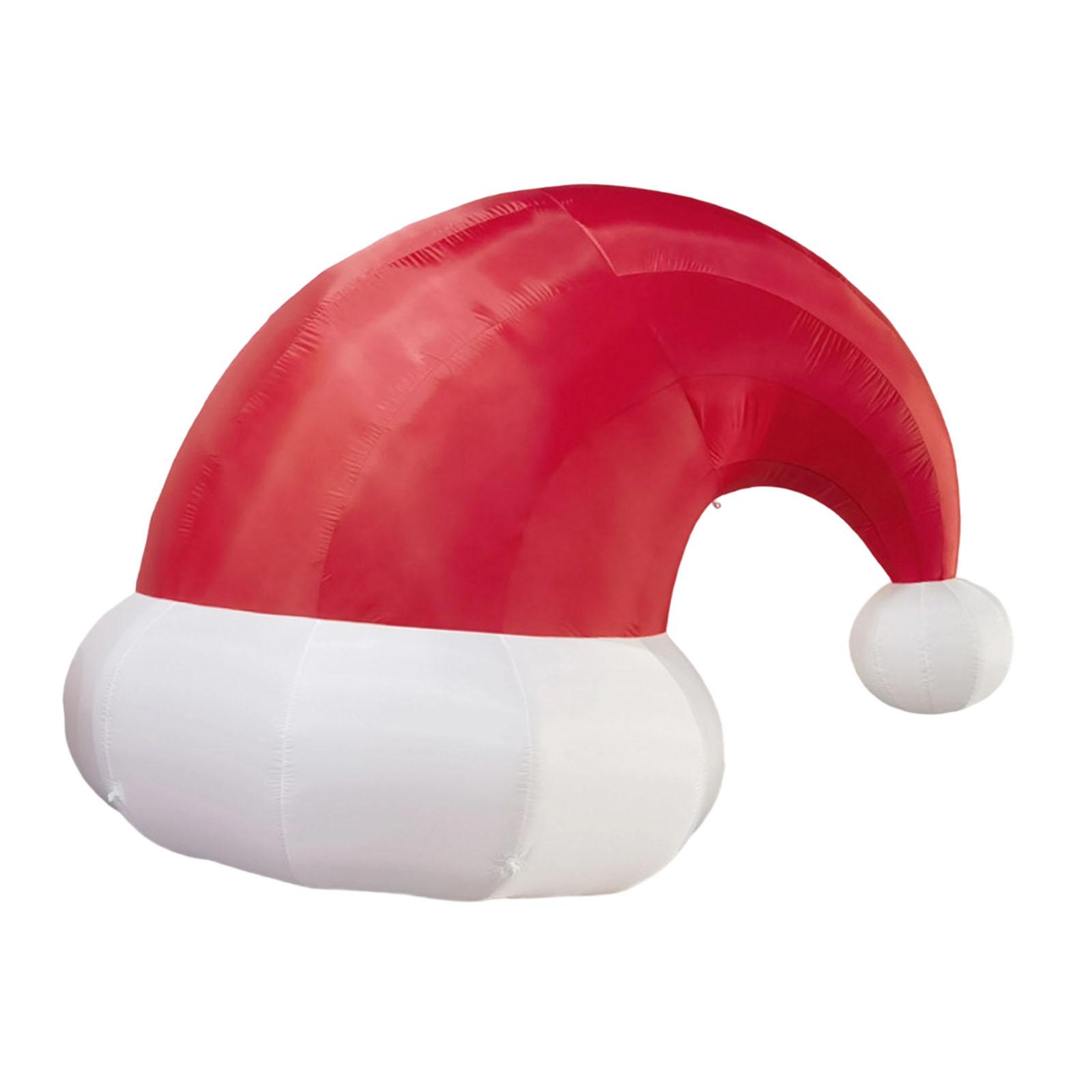 Santa Hat Inflatable Red White - огляд і ціна Home Decor Garden