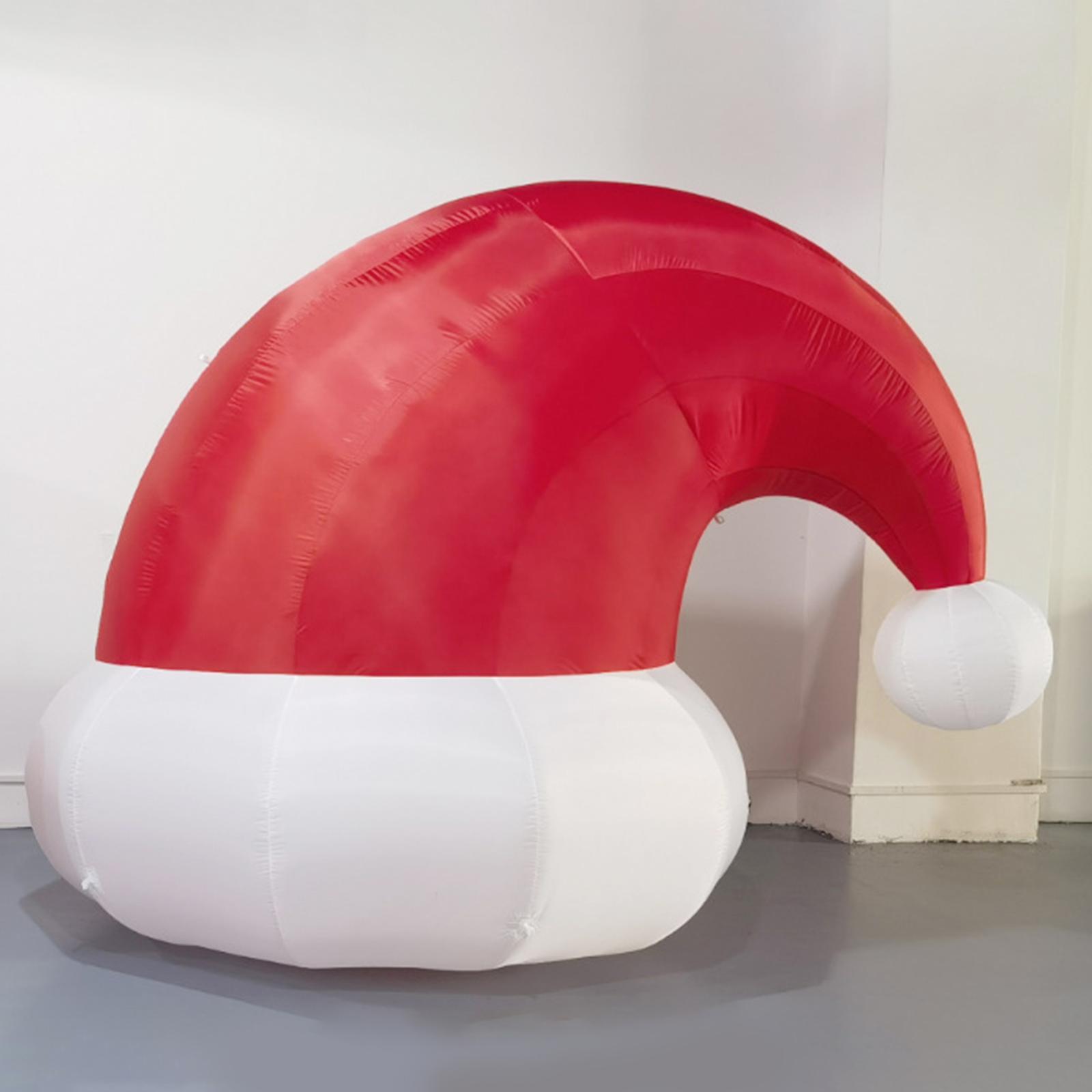 Santa Hat Inflatable Red White - огляд і ціна Home Decor Garden