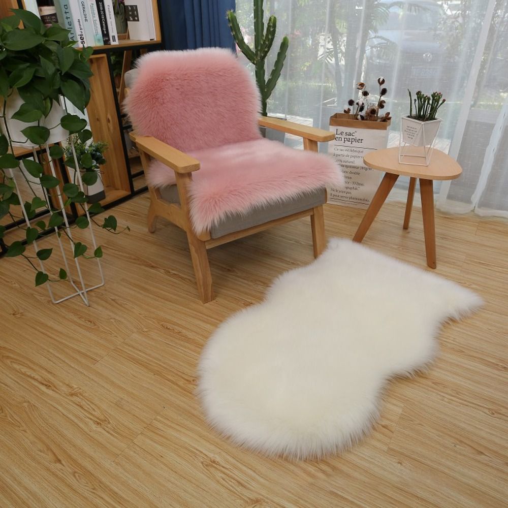 Imitation Wool Non Slip Fluffy - огляд і ціна Cowhide Rug Faux