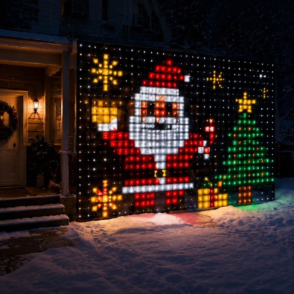 LED Pixel Curtain Lights Bluet - огляд і ціна Home Decor Curtain