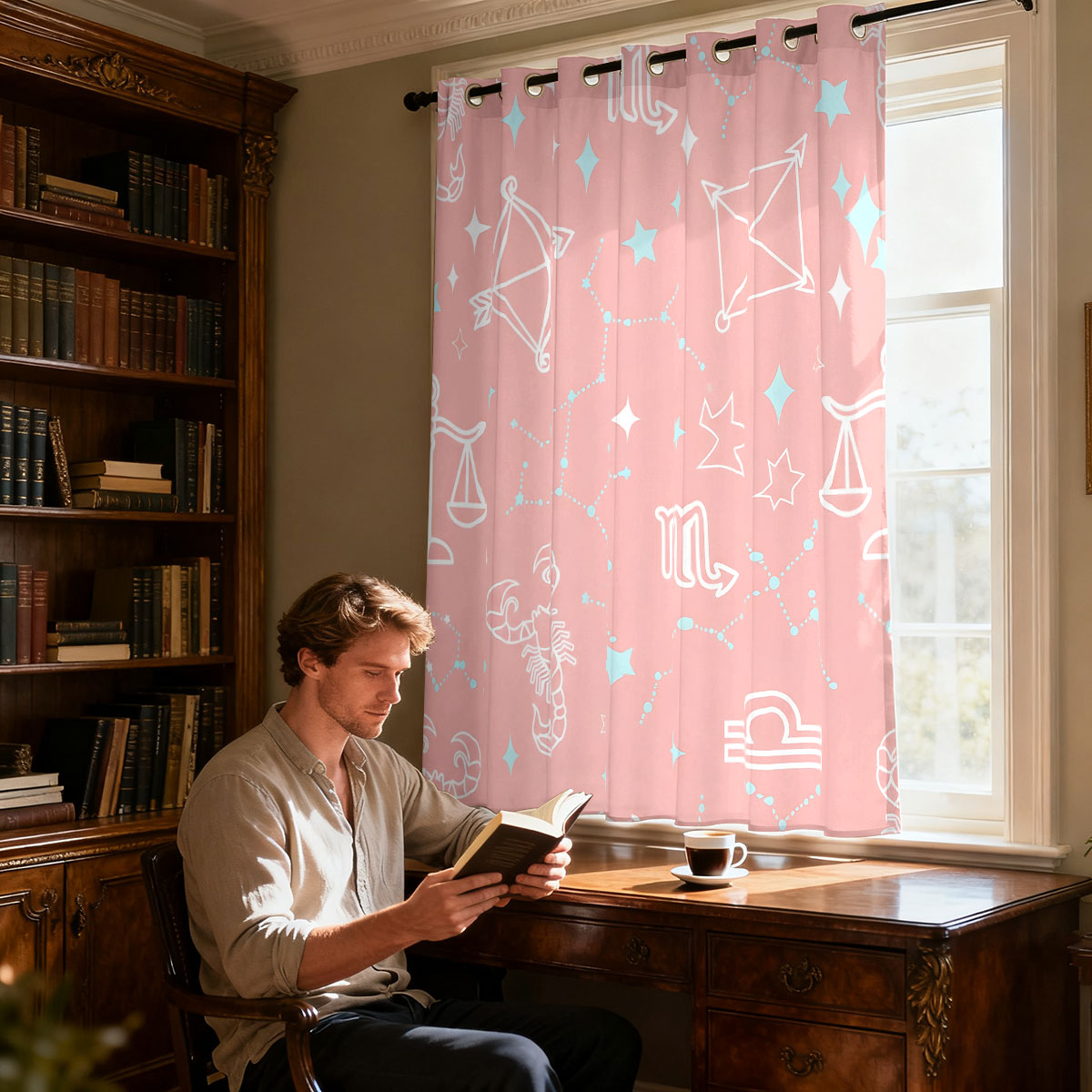 1pc Starry Sky Constellation P - огляд і ціна Home Decor Curtain
