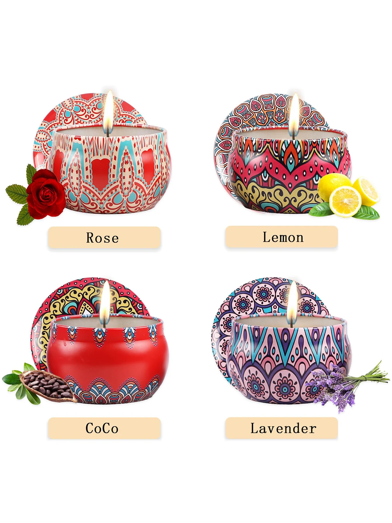 4pcs/set, Scented Candles Gift - огляд і ціна Scented Candle Set