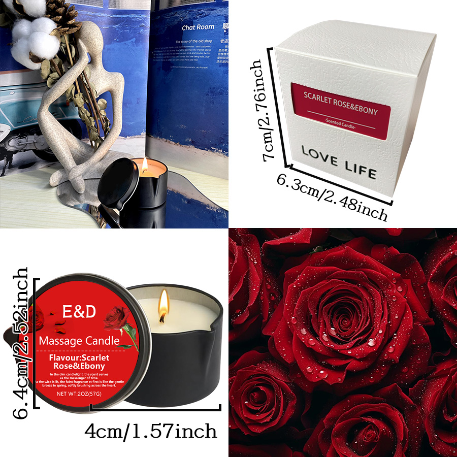Massage Oil Candle, for Stress - огляд і ціна Scented Candle Set