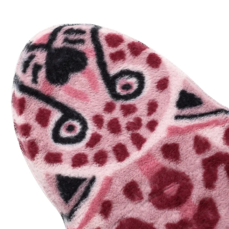 VIKAMA Pink Leopard Print Irre - огляд і ціна Cowhide Rug Faux