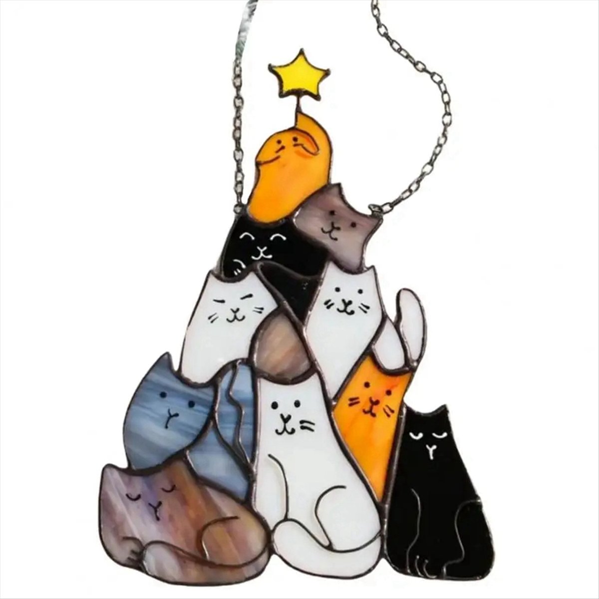 [N84R] Cat Sun Catcher Acrylic - огляд і ціна Home Christmas Decor