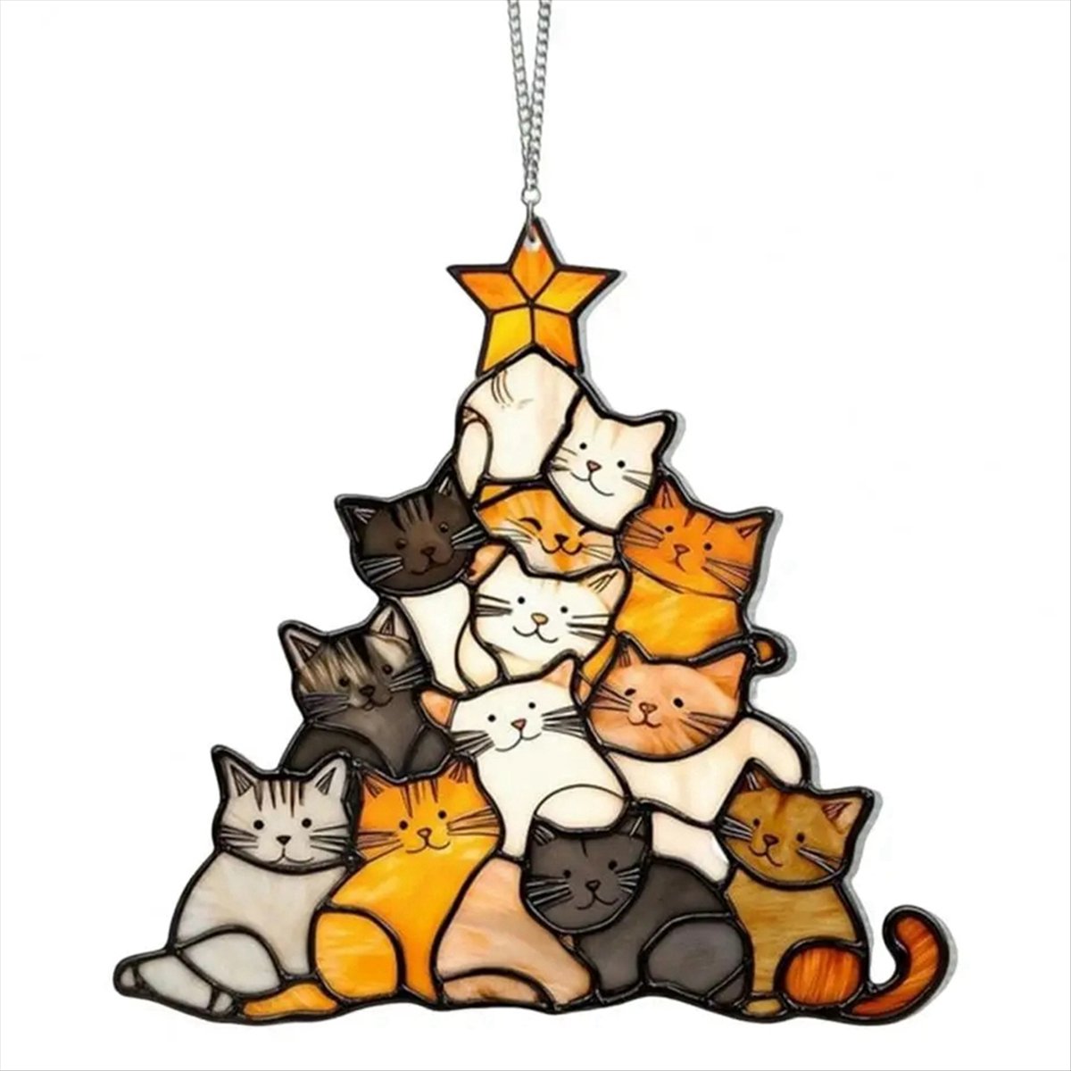 [N84R] Cat Sun Catcher Acrylic - огляд і ціна Home Christmas Decor