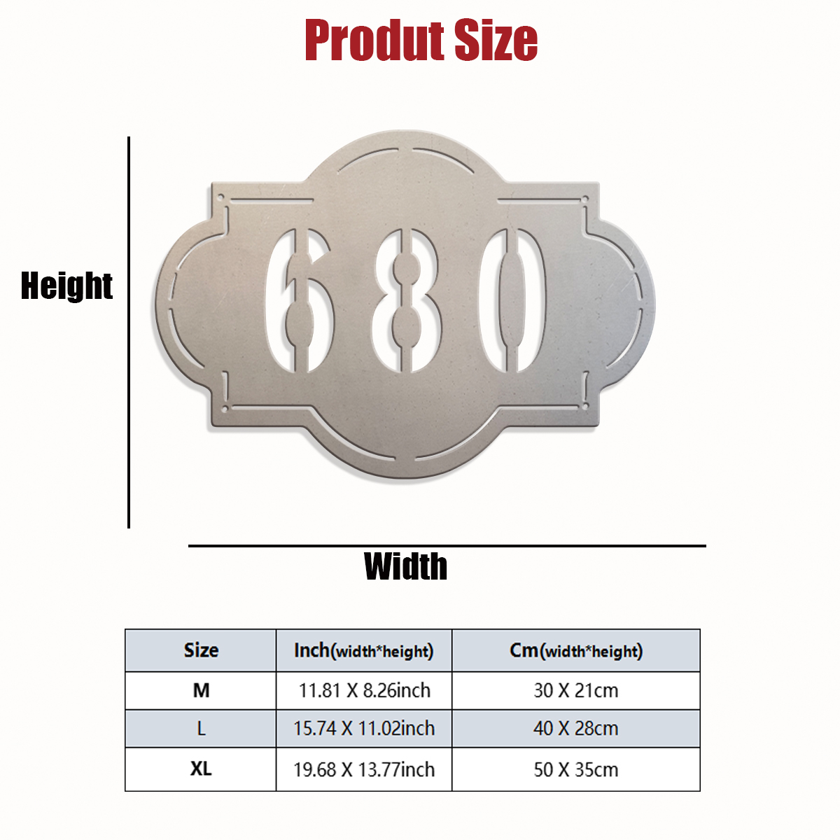 1pc Custom Number Metal Wall D - огляд і ціна Home Decor Garden