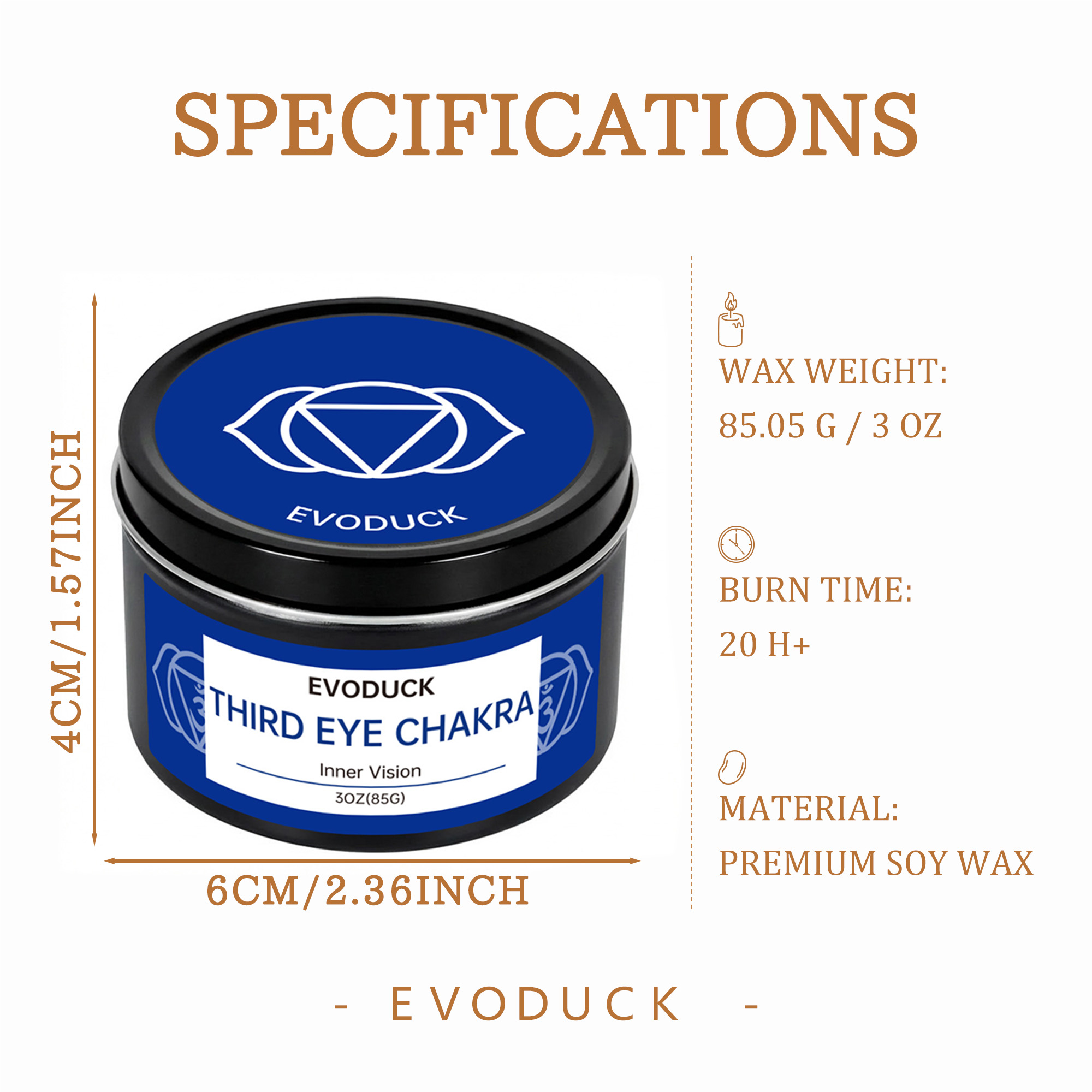 EVODUCK 7 Chakra Candle Gift S - огляд і ціна Scented Candle Set