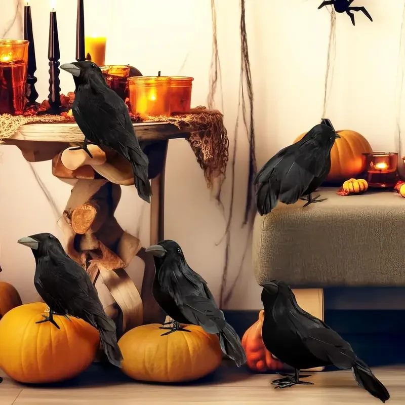 1PC Black Crow Halloween Decor - огляд і ціна Home Decor Garden