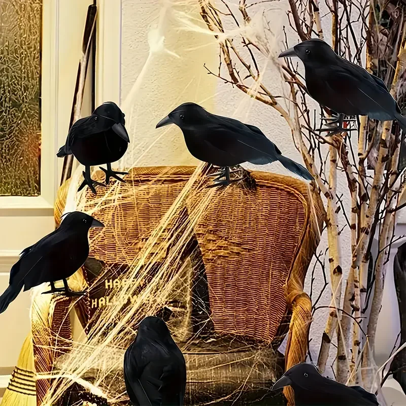 1PC Black Crow Halloween Decor - огляд і ціна Home Decor Garden