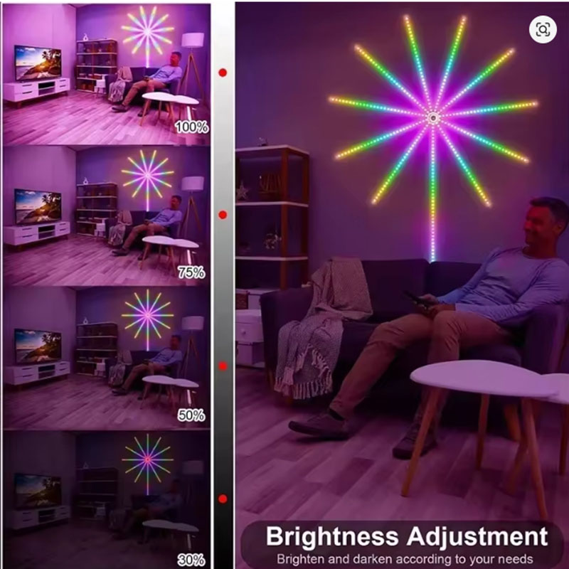 NEW DC5V USB RGBIC Firework Ne - огляд і ціна Home Decor App Free