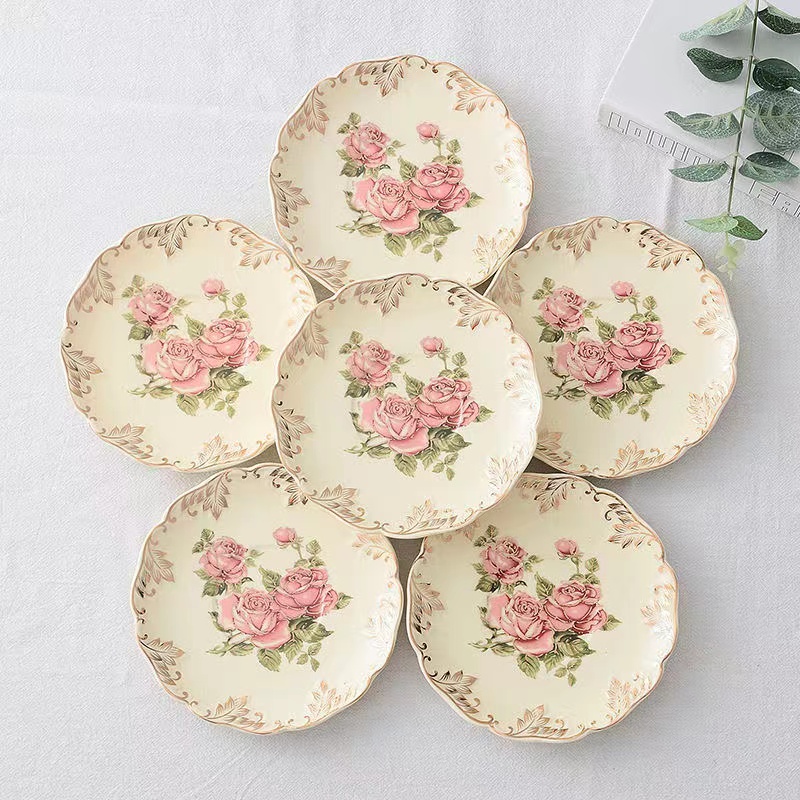 Rose Flower Hand Painted Coffe - огляд і ціна Ceramic Trinket Dish