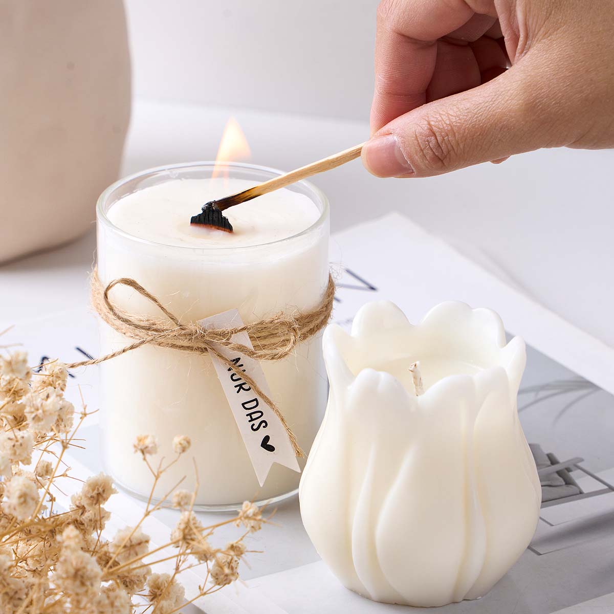 10cm 20cm Smokeless Candle Wic - огляд і ціна Scented Candle Set