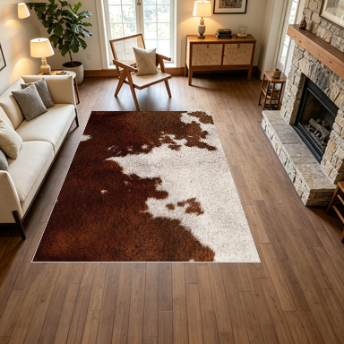 Cowhide Animal Skin Print Area - огляд і ціна Cowhide Rug Faux