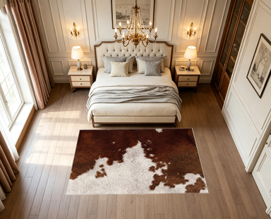 Cowhide Animal Skin Print Area - огляд і ціна Cowhide Rug Faux