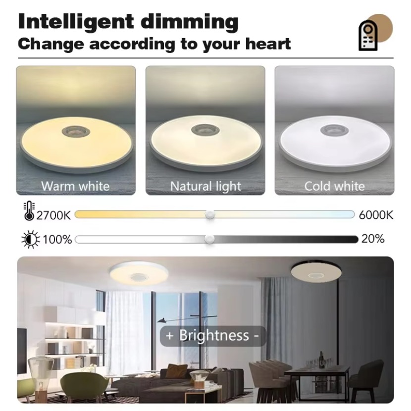 TUYA Smart Music Ceiling Light - огляд і ціна Home Decor App Free