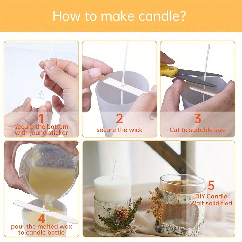 5/10/20/30/50pcs Wooden Candle - огляд і ціна Scented Candle Set
