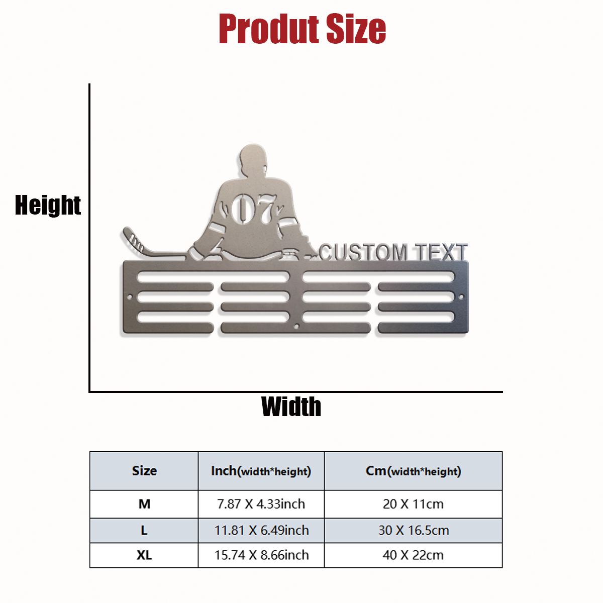 1pc Custom Ice Hockey Metal Me - огляд і ціна Home Christmas Decor