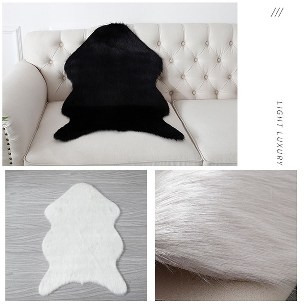 40x60cm New Carpet Plush Soft  - огляд і ціна Cowhide Rug Faux