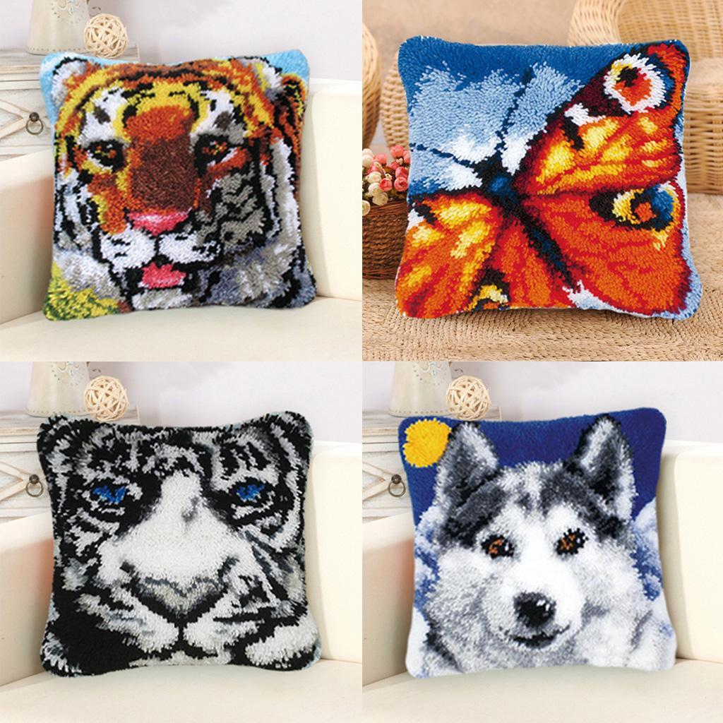 Pillow Latch Hook Rug Kit Hand - огляд і ціна Home Decor Sofa
