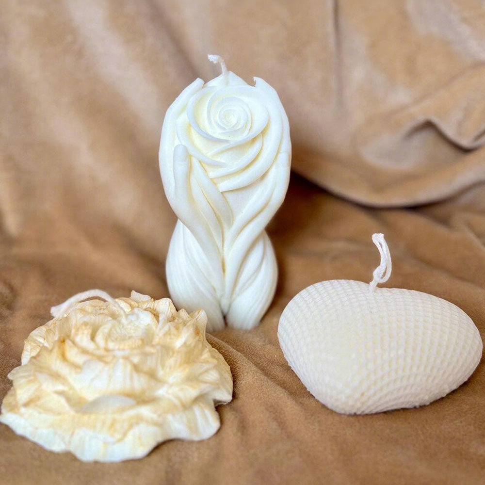 Rose Heart Candle Silicone Mol - огляд і ціна Scented Candle Set