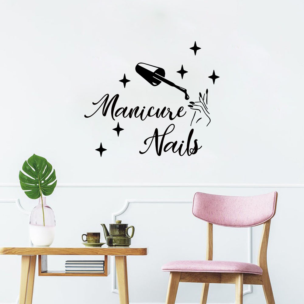 1PC Creative Manicure Personal - огляд і ціна Home Decor Sticker