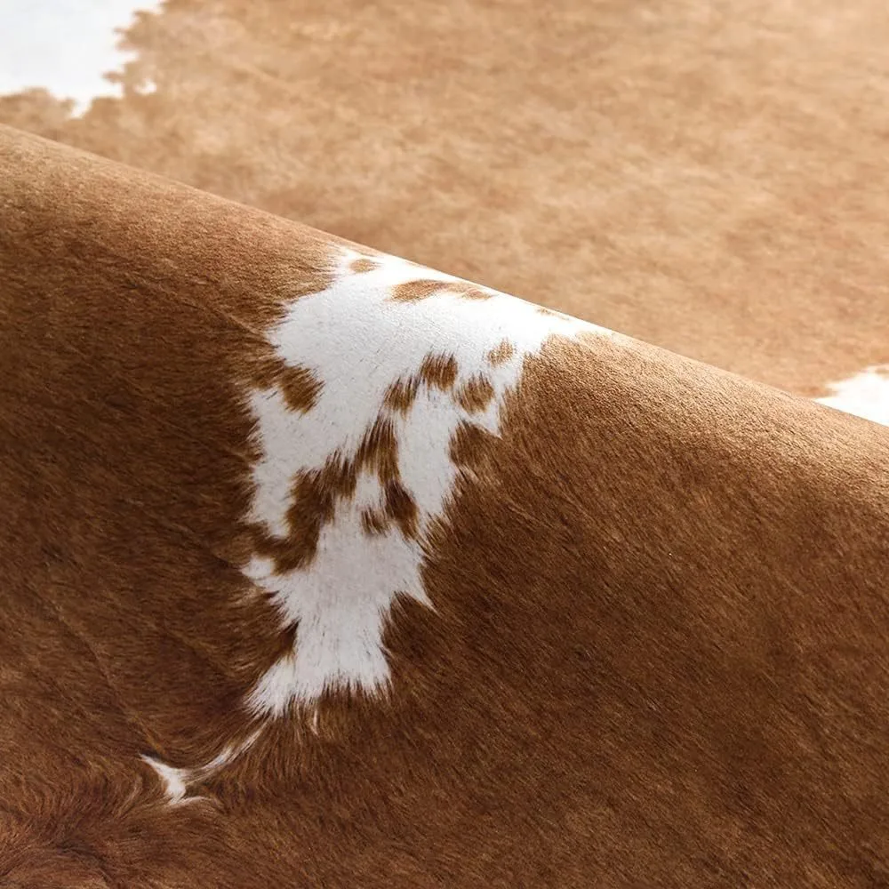Premium Cow Print Faux Hide Ru - огляд і ціна Cowhide Rug Faux