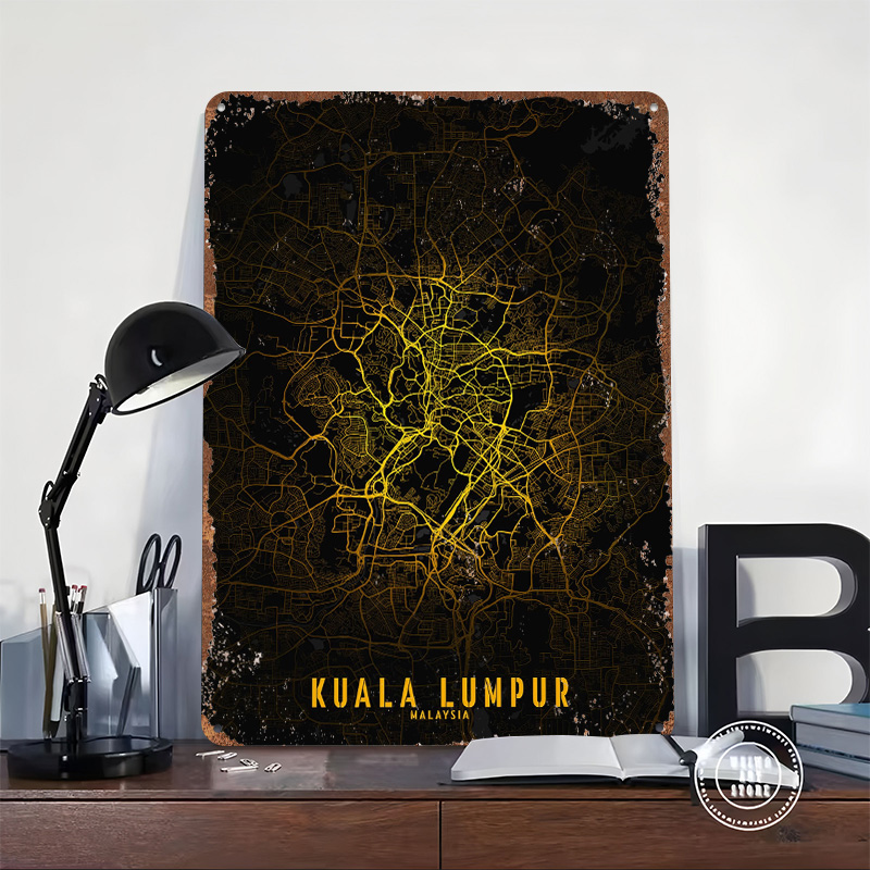 Kuala Lumpur Golden City Map P - огляд і ціна Home Decor Kuala Lumpur