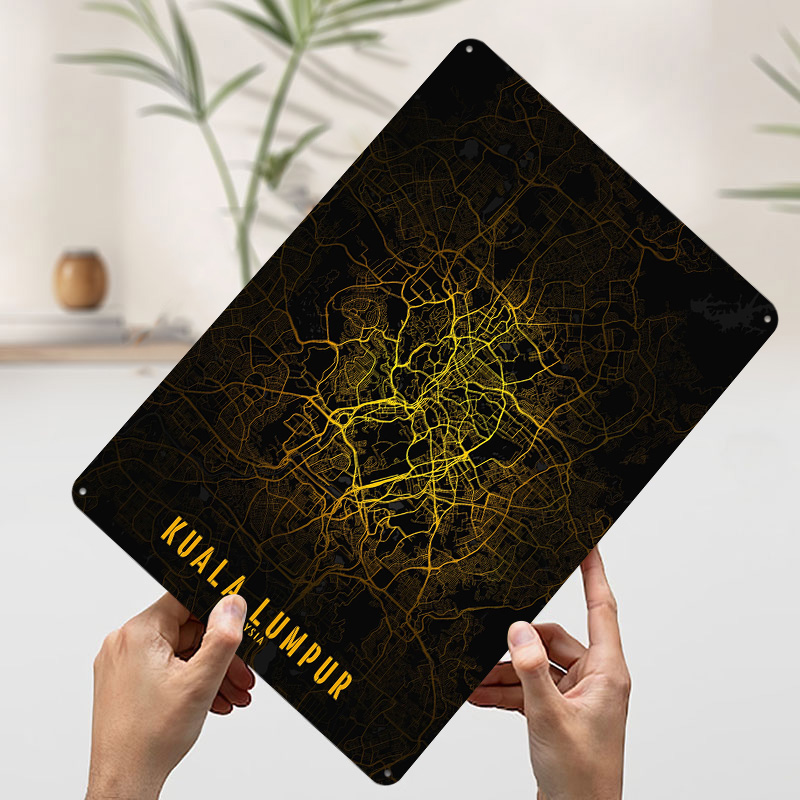 Kuala Lumpur Golden City Map P - огляд і ціна Home Decor Kuala Lumpur