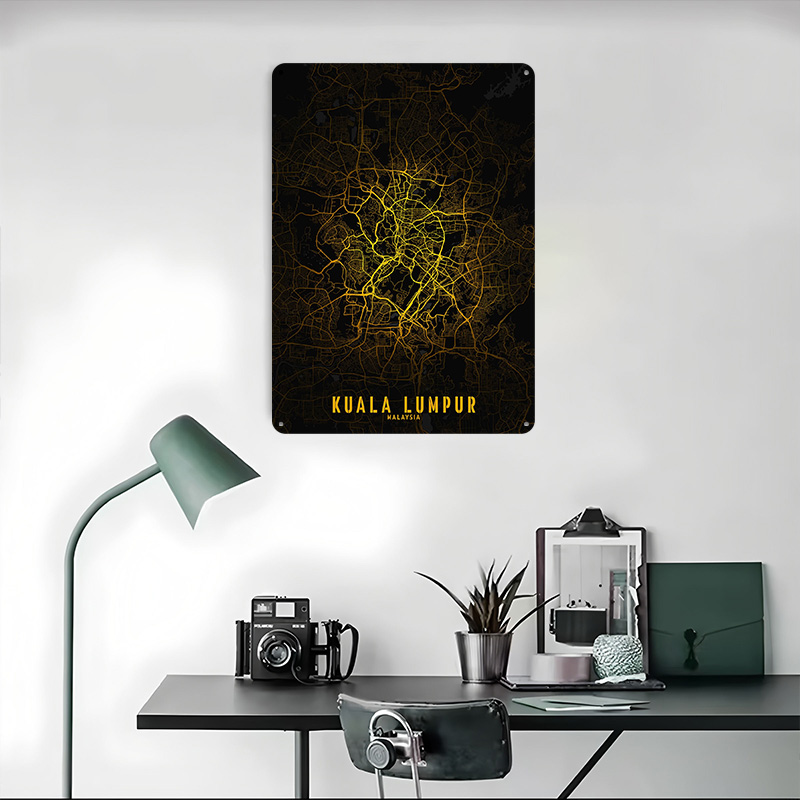 Kuala Lumpur Golden City Map P - огляд і ціна Home Decor Kuala Lumpur