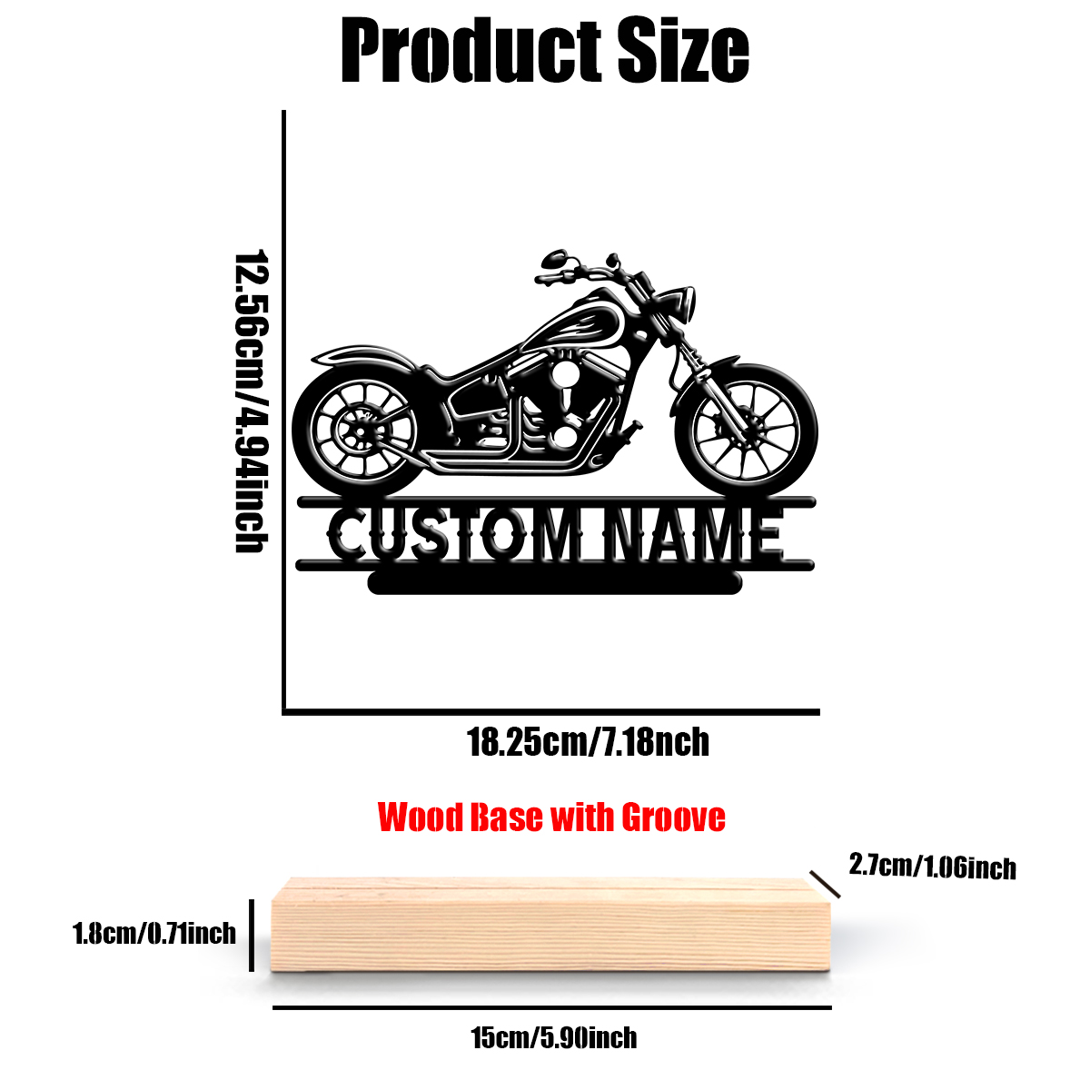 1Pc Csutom Name Road Motorbike - огляд і ціна Home Decor Happy