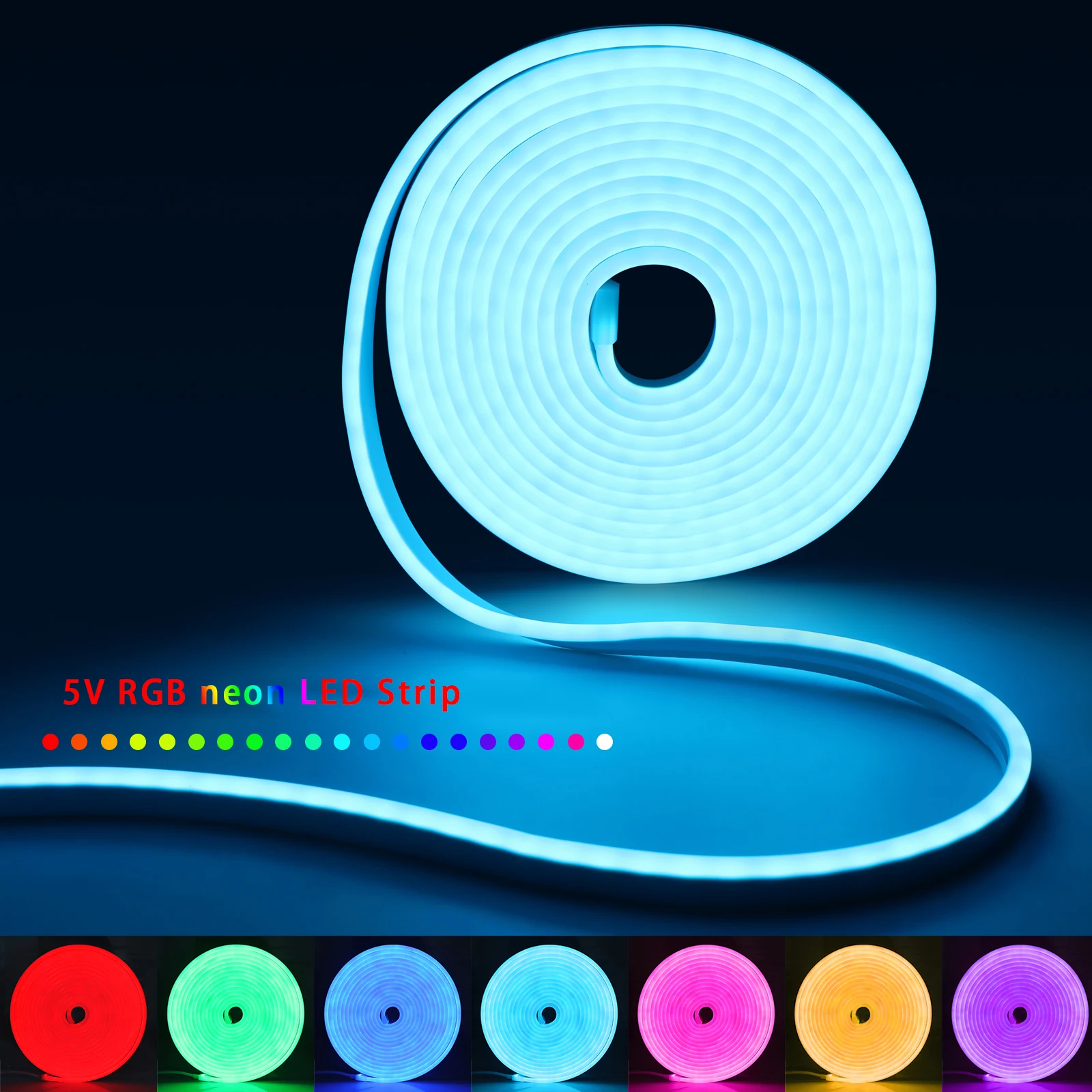 1-5m RGB LED Neon Strip Light  - огляд і ціна Home Decor App Free