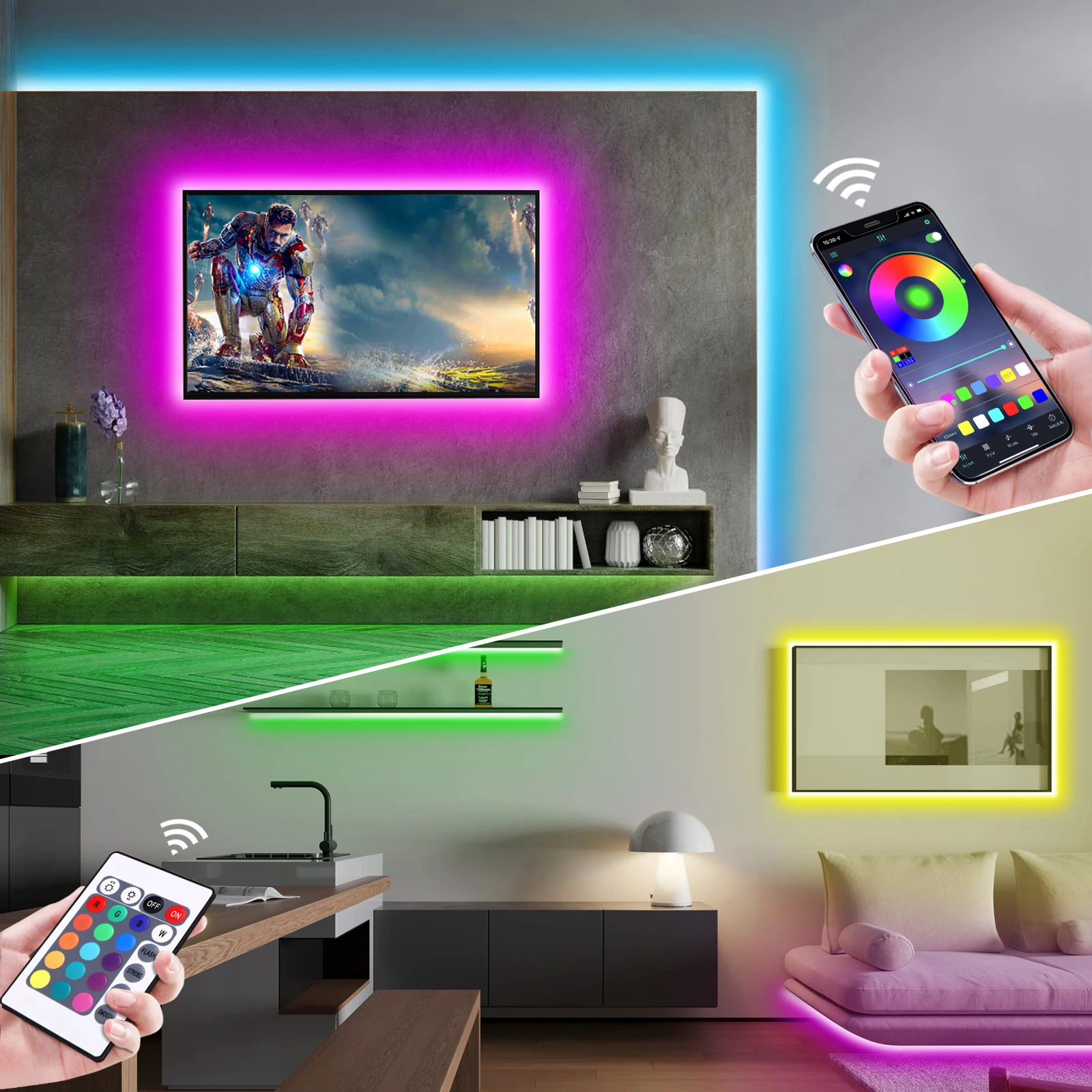 1-5m RGB LED Neon Strip Light  - огляд і ціна Home Decor App Free